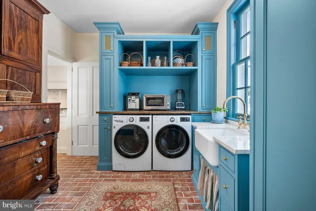a dining room with furniture and outdoor view