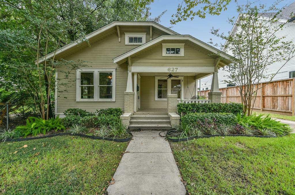 Classic craftsman-style 1920 s bungalow located in the heart of the Heights. Adorable curb appeal. Front porch with swing. Nicely landscaped with installed sprinkler system. Walking distance to numerous popular Heights restaurants, coffee shops, shops, hike & bike trail. Available for immediate move-in! Pet friendly landlord!