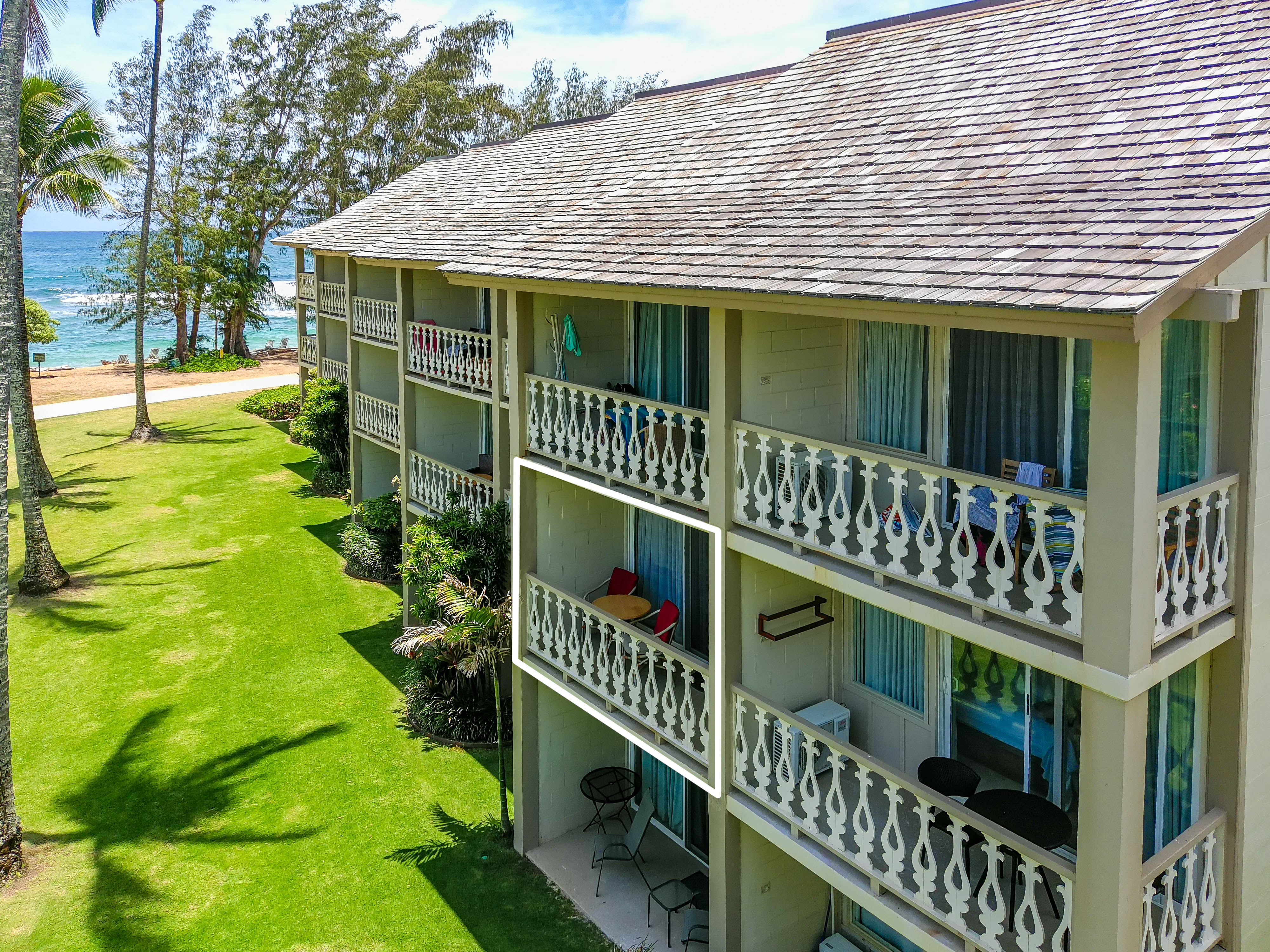440 Aleka Place, Unit 256 Kapaa, HI 96746 - Photo 15 of 27 a front view of house along with deck and outdoor seating