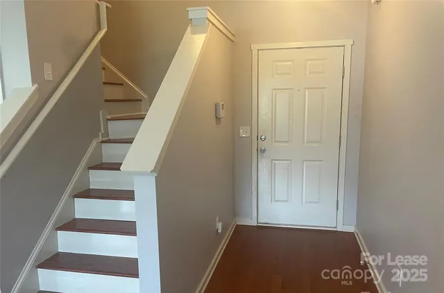 a view of entryway with stairs