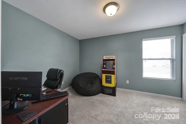 a view of workspace with a window