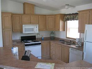 2793 Singletree Road Hartsel, CO 80449 - Photo 4 of 18 a kitchen with a stove a sink and a microwave
