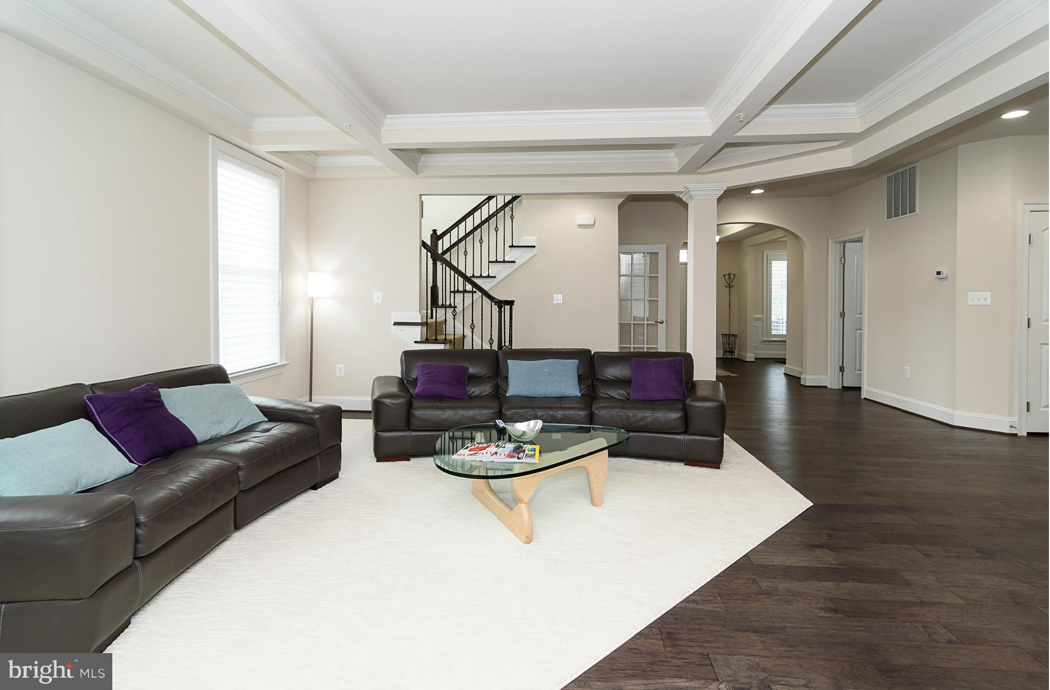 7610 Spring Avenue Fulton, MD 20759 - Photo 13 of 29 Coffered Ceilings in Family Room