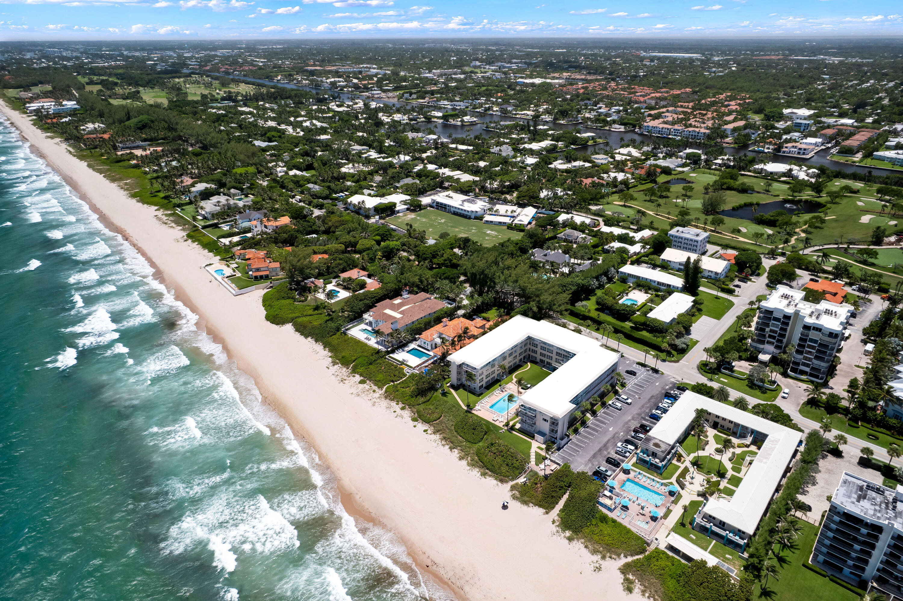 3851 North Ocean Boulevard, Unit 211 Gulf Stream, FL 33483 - Photo 16 of 19 an aerial view of residential houses with outdoor space