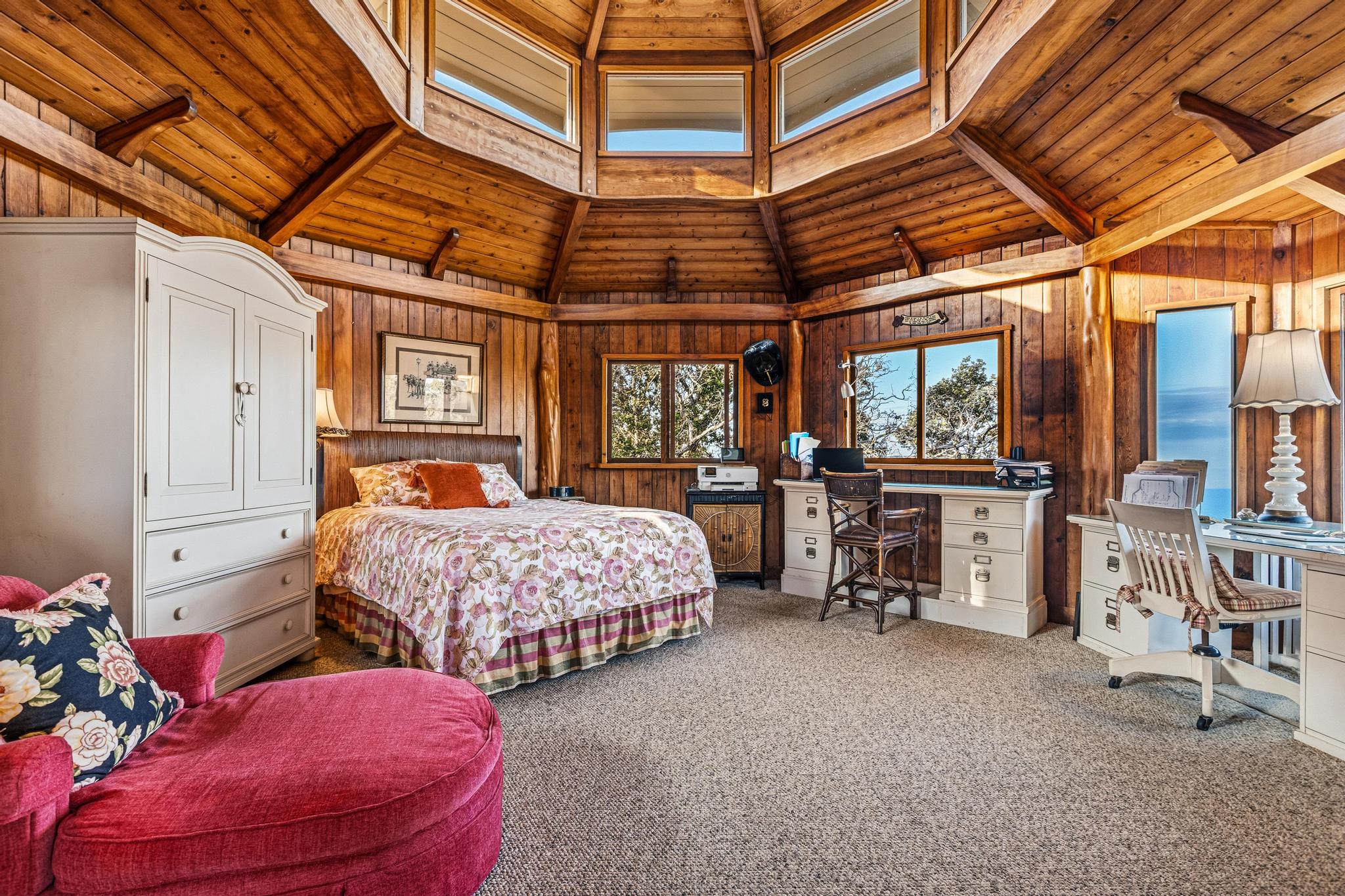 43-5745 Old Stable Road Paauilo, HI 96776 - Photo 27 of 30 a bedroom with a bed next to a window with the view of balcony