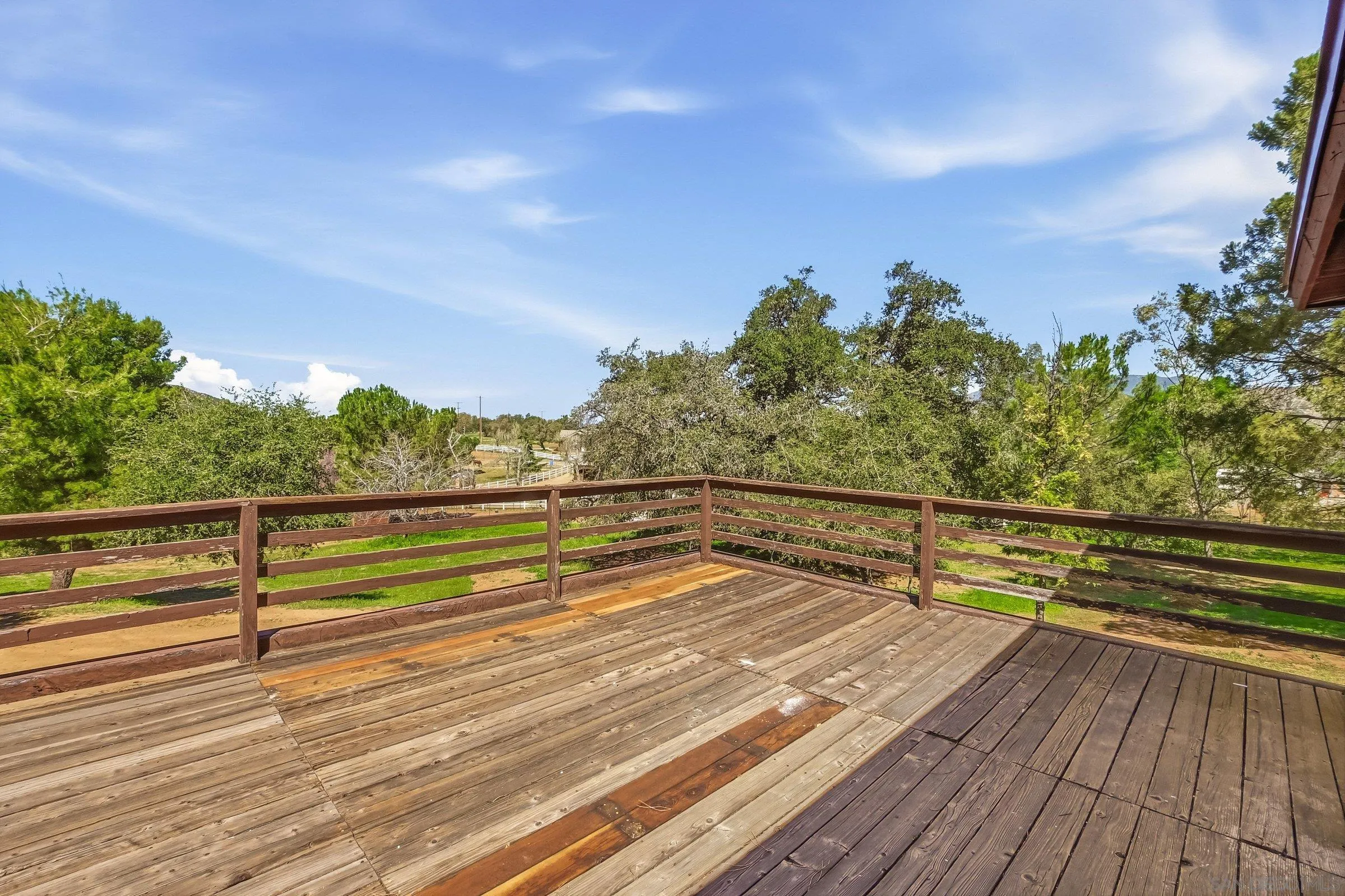 9907 Anderson Ranch Road Descanso, CA 91916 - Photo 28 of 42 a view of outdoor space with wooden deck and trees