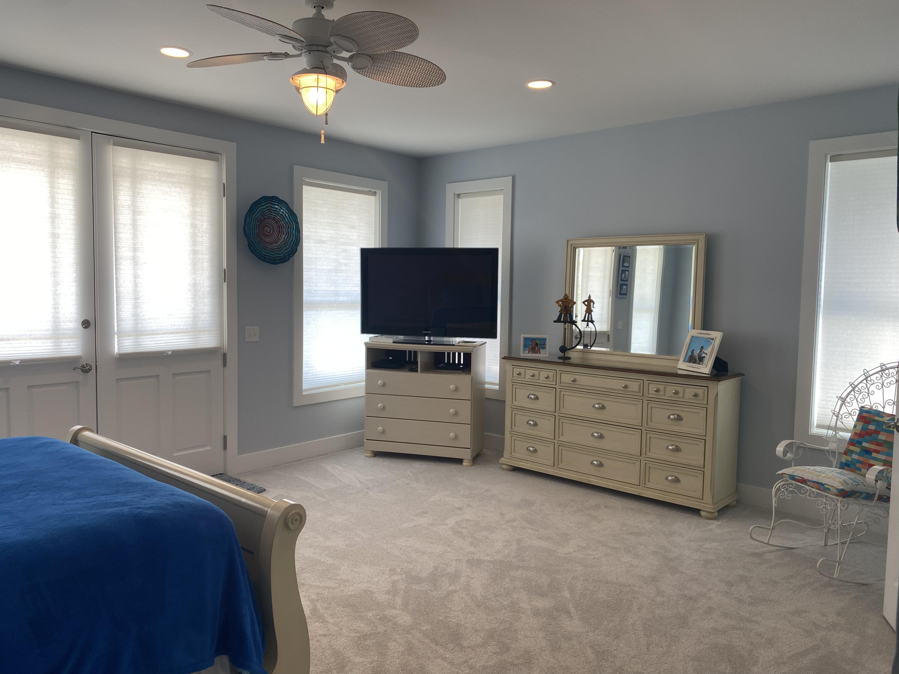 9 East Blue Crab Loop Inlet Beach, FL 32461 - Photo 16 of 55 a bedroom with furniture and a flat screen tv
