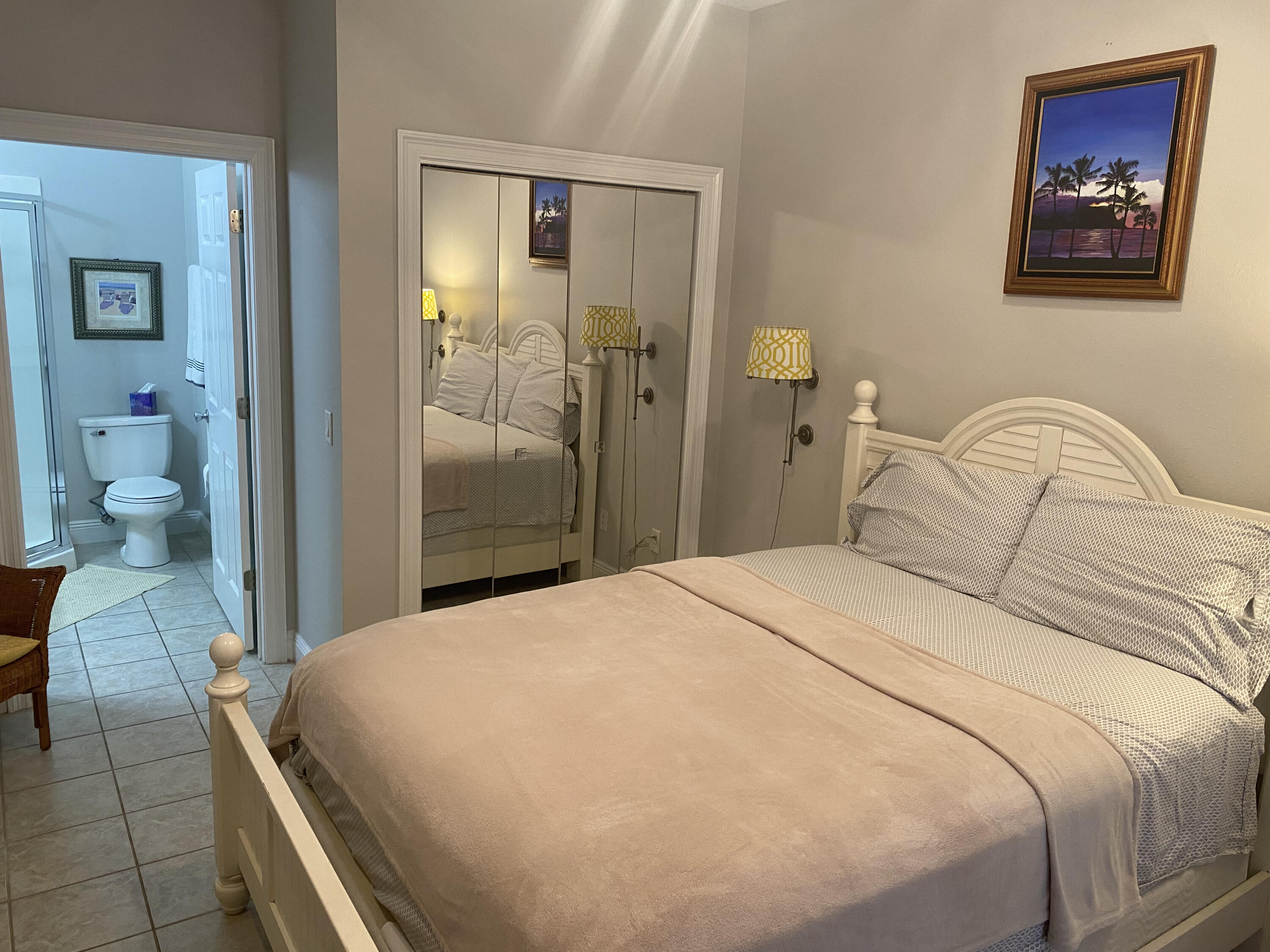 9 East Blue Crab Loop Inlet Beach, FL 32461 - Photo 44 of 55 a bedroom with a bed and a view of bathroom