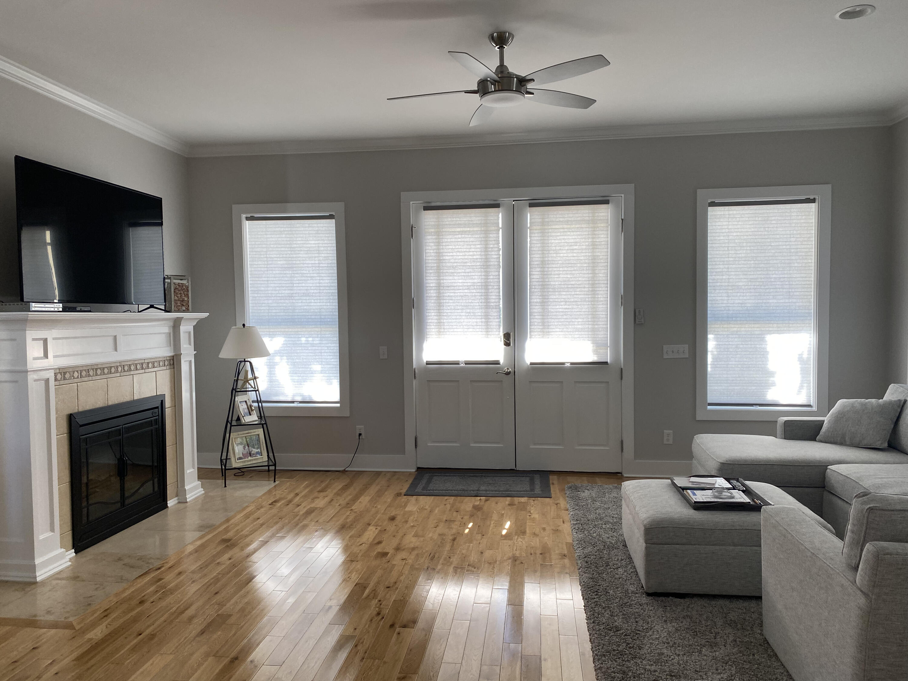9 East Blue Crab Loop Inlet Beach, FL 32461 - Photo 6 of 55 a living room with furniture and a fireplace