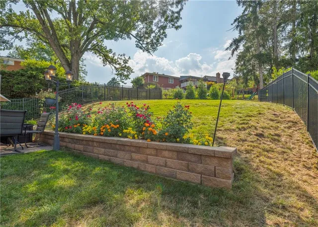 a view of a back yard