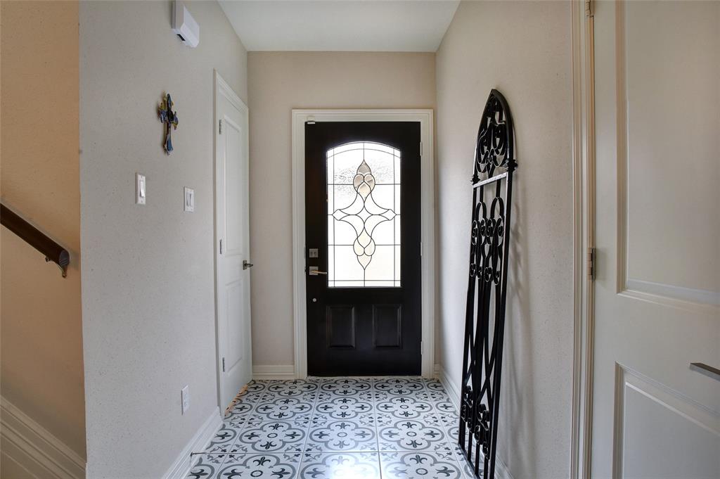 The first highlight is the beautiful door and entry that you will enjoy and it is a great example of the upgrades and attention to detail not found in many leased properties!