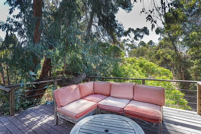 a view of a couches in the roof deck