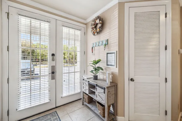 a room that has a bed and a window