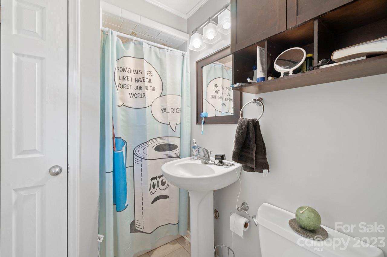 2656 Sandy Ford Road Newton, NC 28658 - Photo 17 of 34 a bathroom with a sink and a mirror
