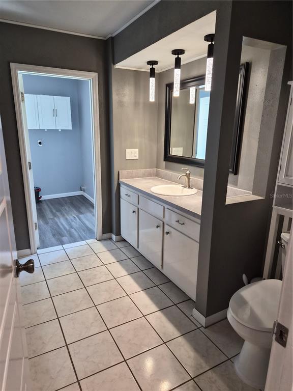 1080 Leeward Road Venice, FL 34293 - Photo 24 of 33 a bathroom with a sink a toilet and mirror