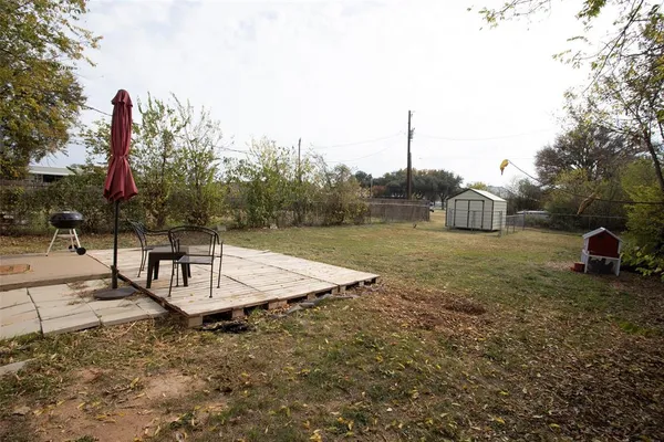 a view of a park with swings