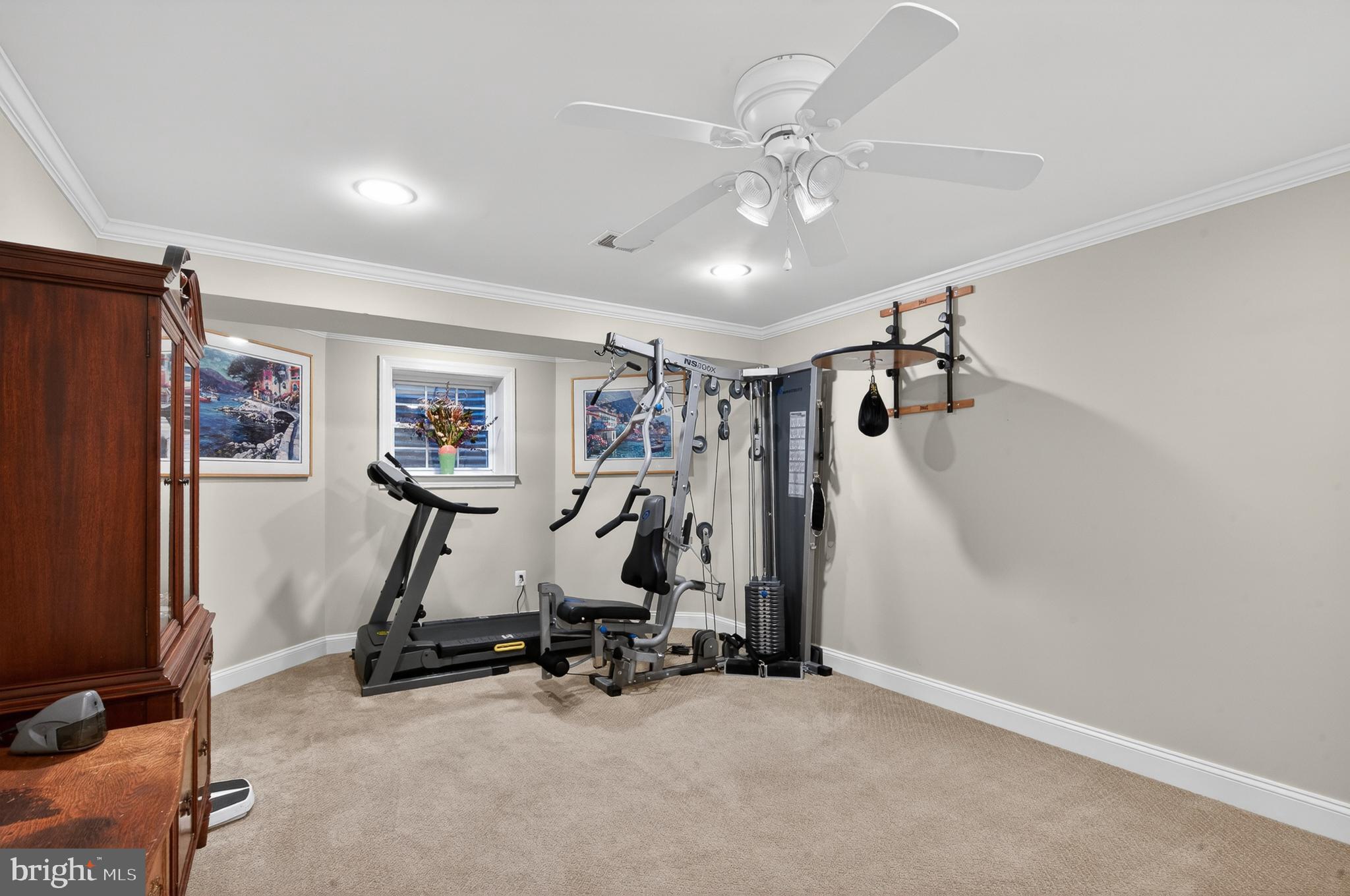 6601 Colchester Road Fairfax Station, VA 22039 - Photo 63 of 78 a view of a room with gym equipment