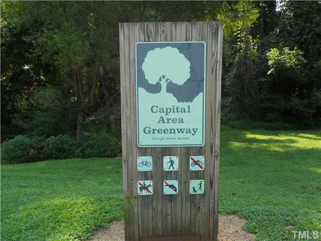 8730 Compass Lane Raleigh, NC 27615 - Photo 20 of 21 The Capital Area Greenway is just a short distance from The Reserve, offering miles of walking. jogging and biking trails.