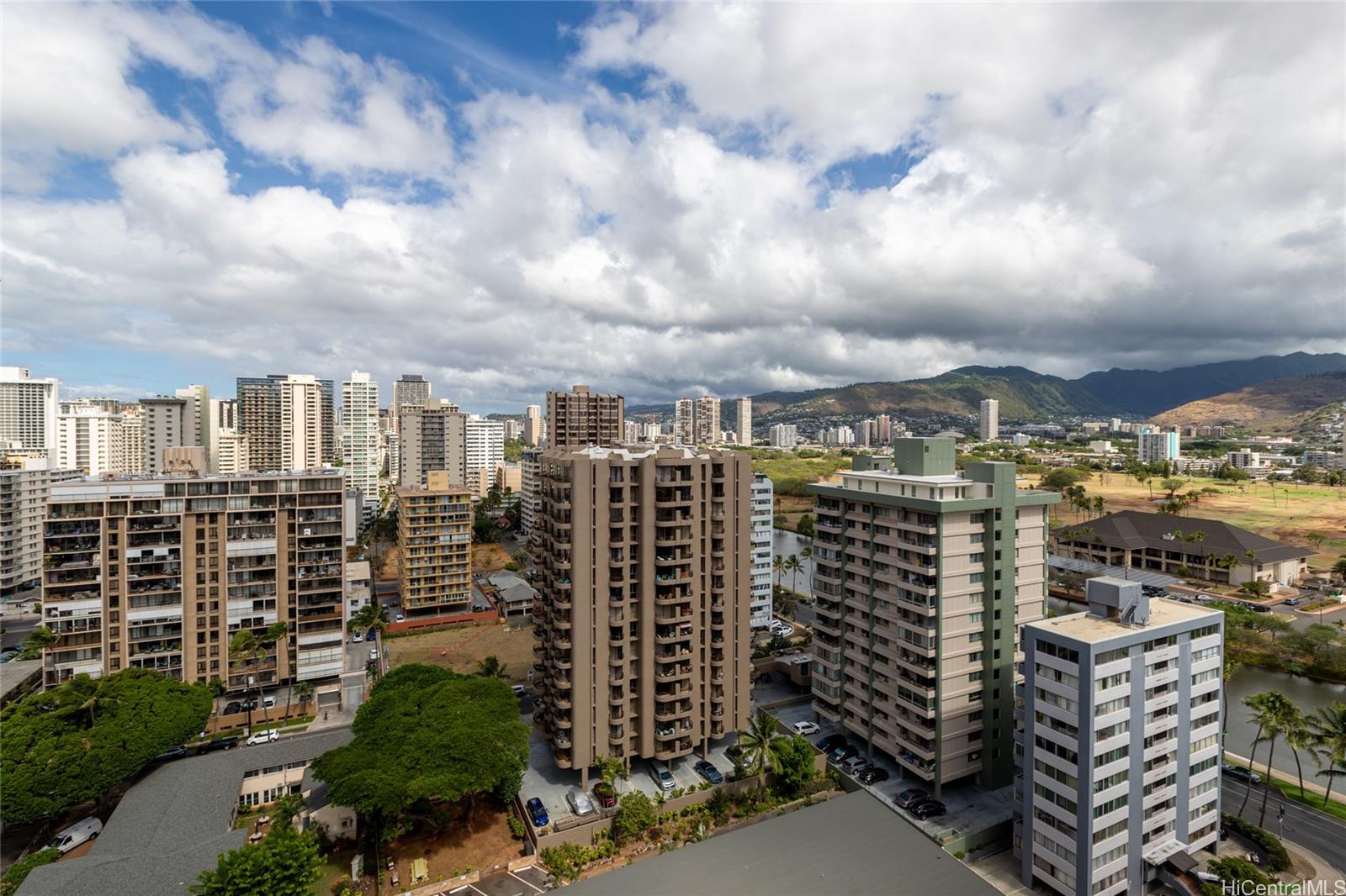 300 Wai Nani Way, Unit I2004 Honolulu, HI 96815 - Photo 3 of 25 View of the skyline and mountains from the unit...