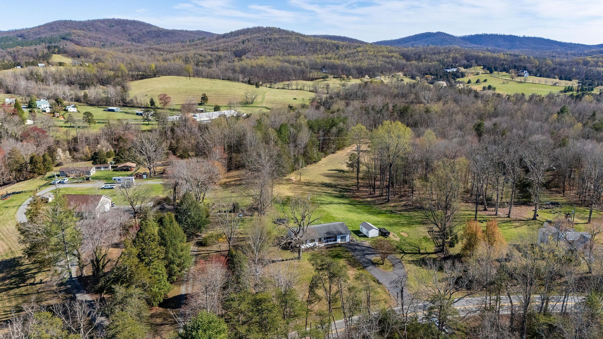 3739 Stony Point Road Charlottesville, VA 22911 - Photo 62 of 72 a view of a town with mountains in the background