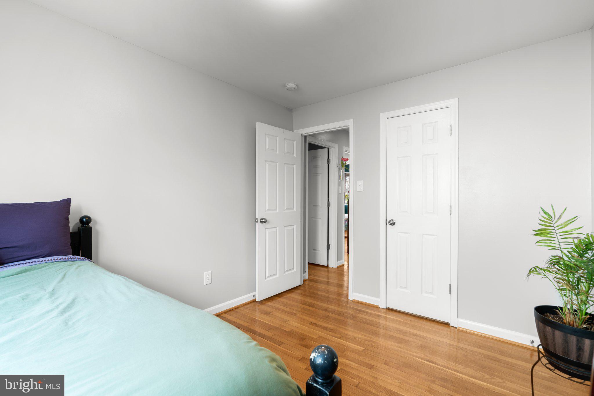 609 Perth Place Silver Spring, MD 20901 - Photo 20 of 46 a bedroom with a bed and a potted plant