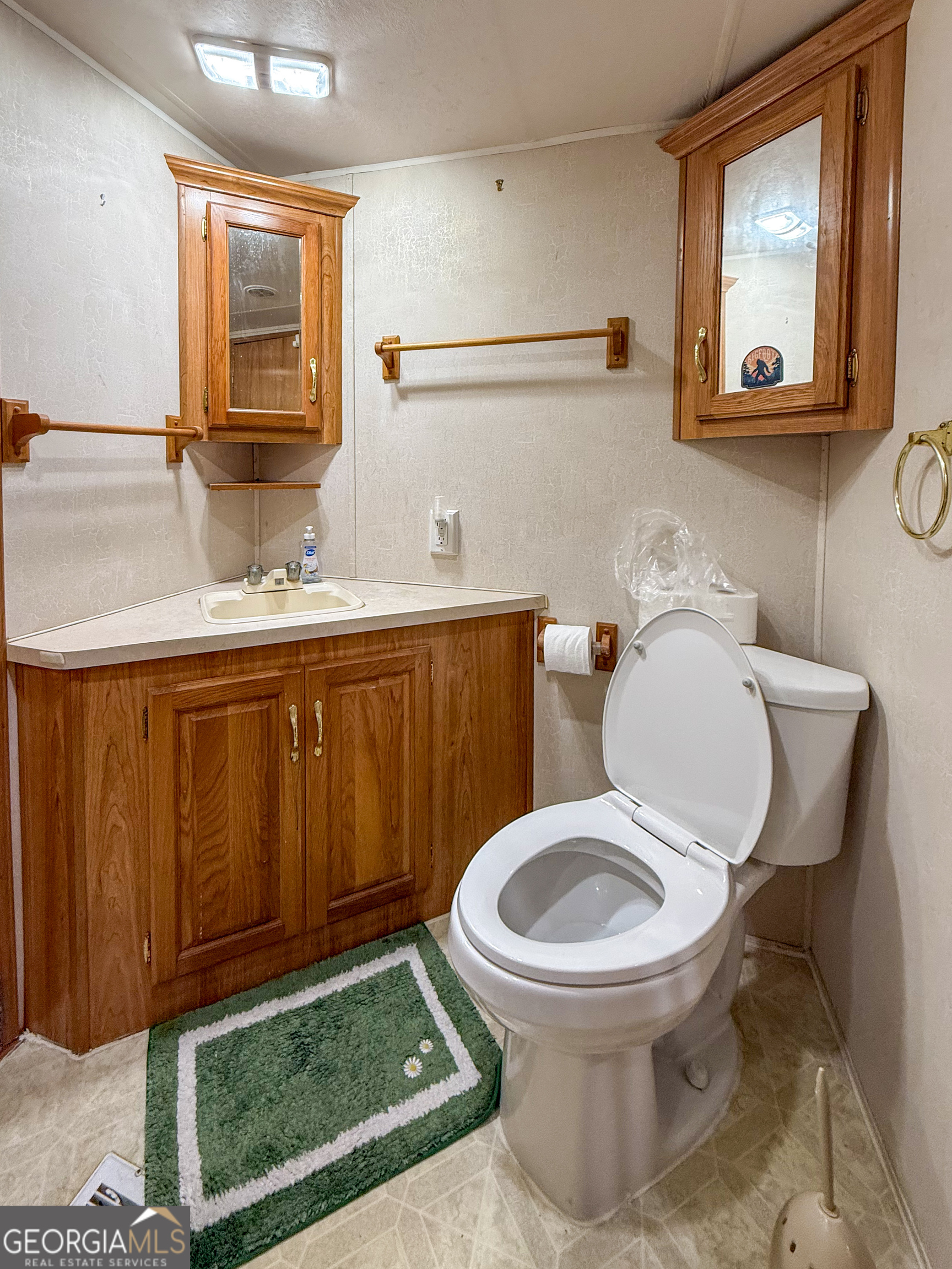 159 Canyon Pass Cleveland, GA 30528 - Photo 10 of 19 a white toilet sitting next to a bathroom sink