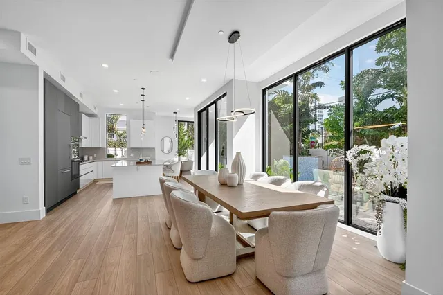 a view of a yard with an outdoor space