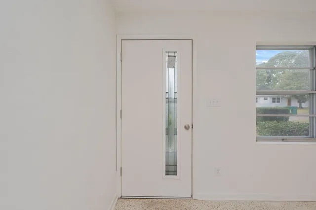 a view of front door