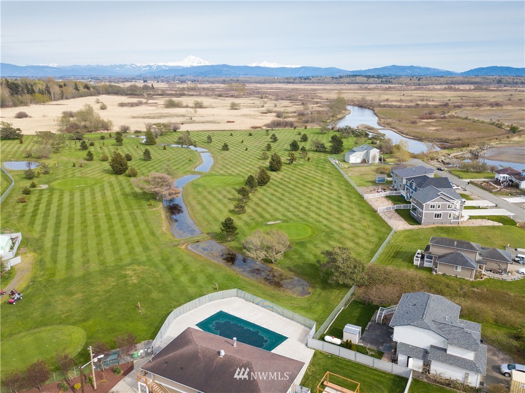 3676 North Red River Road Ferndale, WA 98248 - Photo 25 of 26 an aerial view of ocean with residential building and ocean view