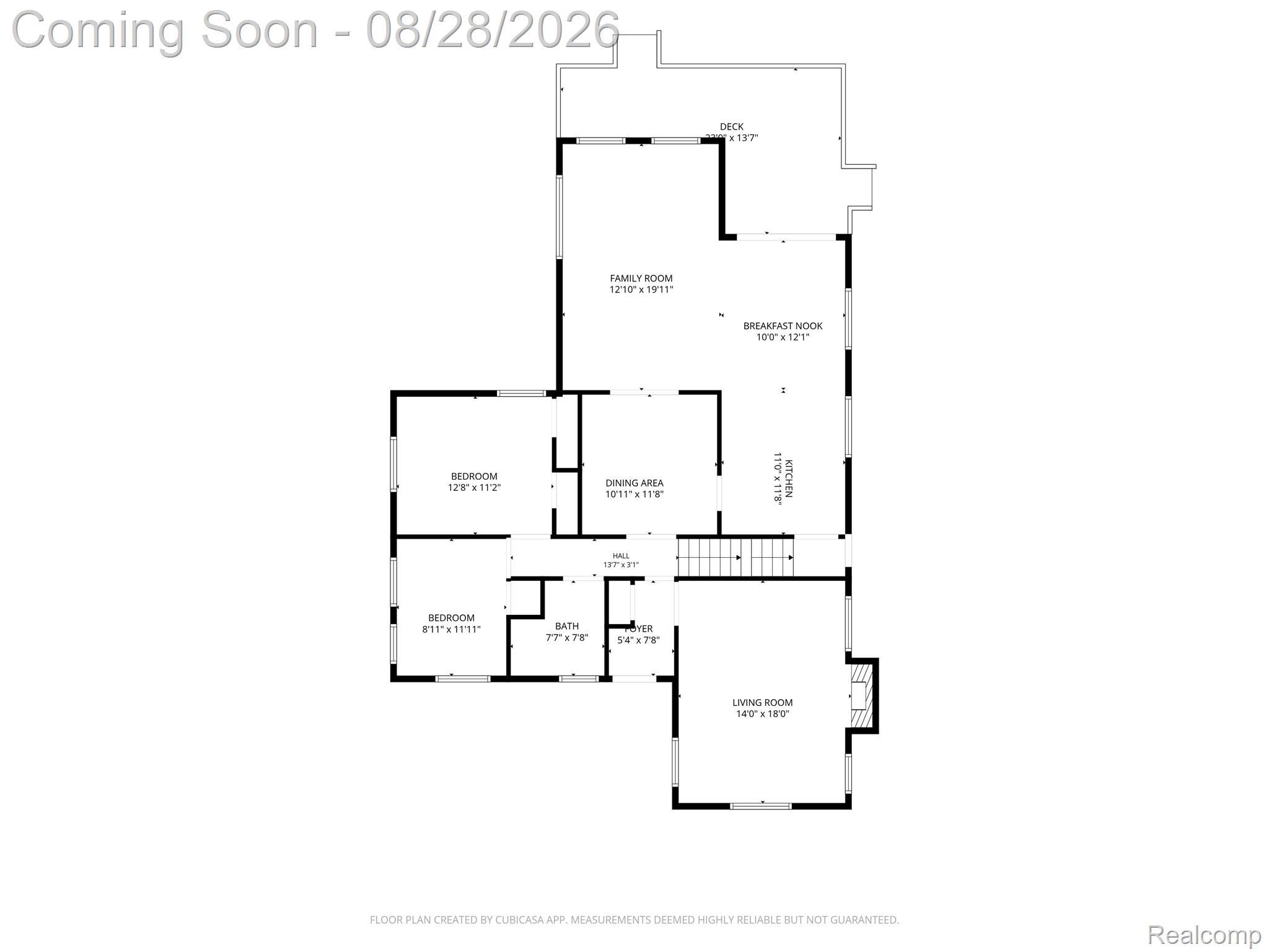 4444 Samoset Road Royal Oak, MI 48073 - Photo 33 of 35 Floor plan - Measurements are reliable, but not guaranteed.