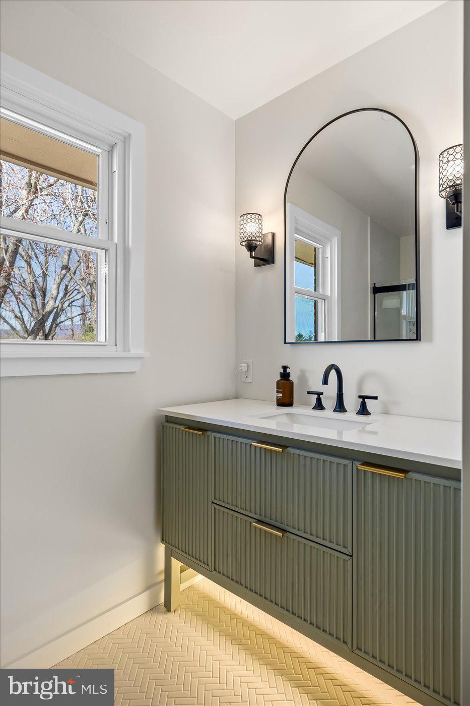 297 Tiger Valley Road Washington, VA 22747 - Photo 15 of 39 a bathroom with a sink and a mirror