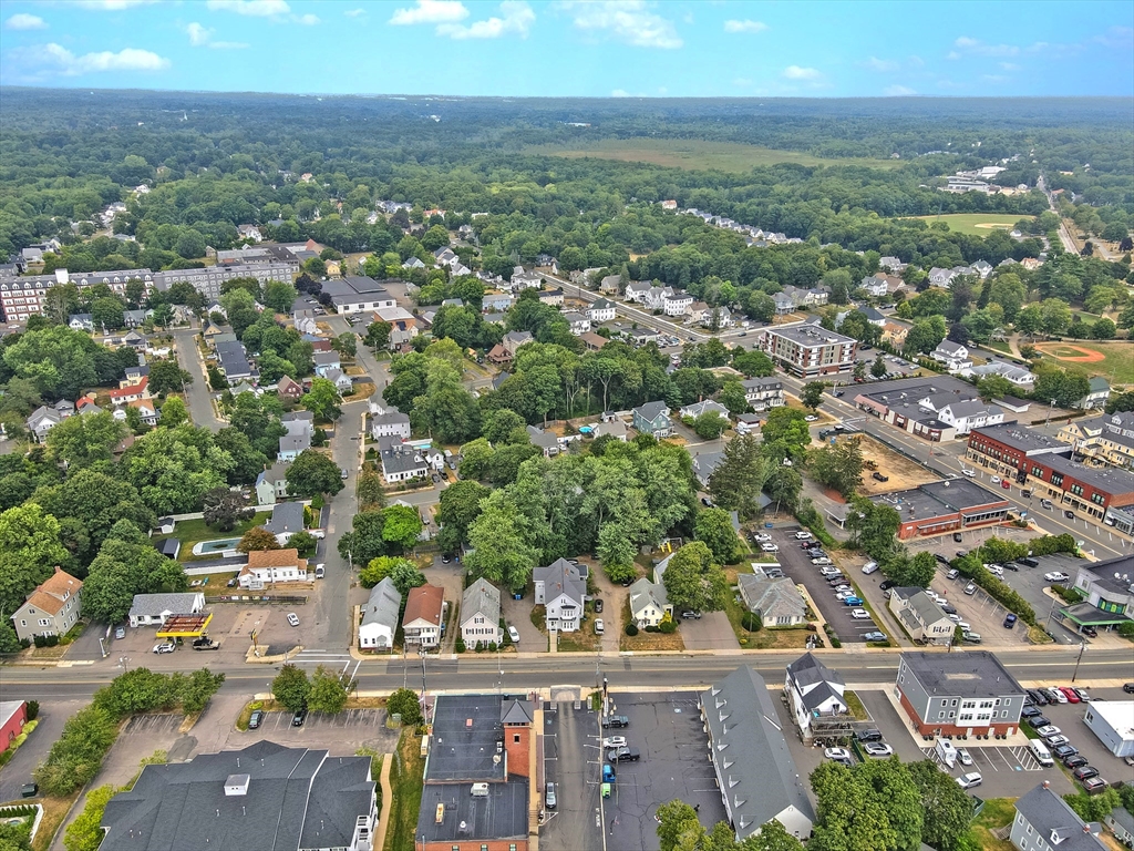 53 Temple Street Whitman, MA 02382 - Photo 6 of 14 an aerial view of a city with lots of residential buildings
