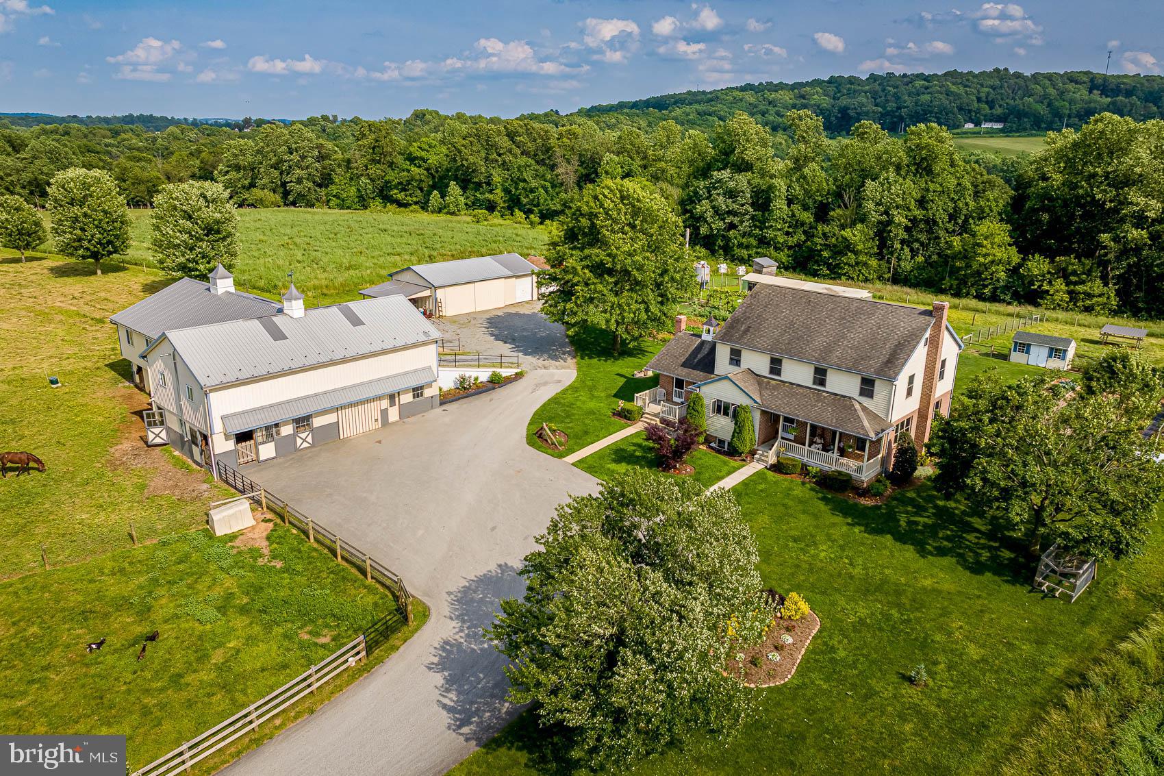 4360 Battlehill Road Brogue, PA 17309 - Photo 27 of 30 an aerial view of a house with a garden