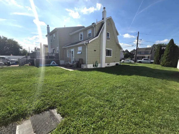 a house view with a garden space