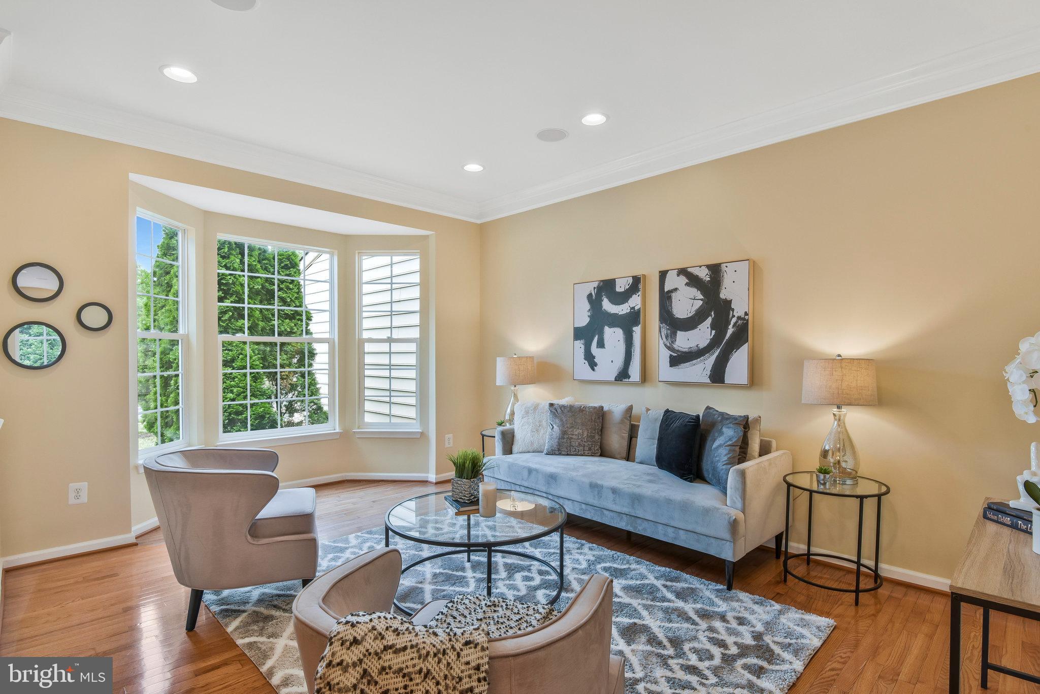 19582 Aspendale Square Ashburn, VA 20147 - Photo 5 of 45 Bay windows brighten living room