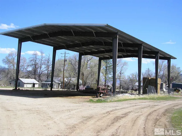 a view of a street with a large window