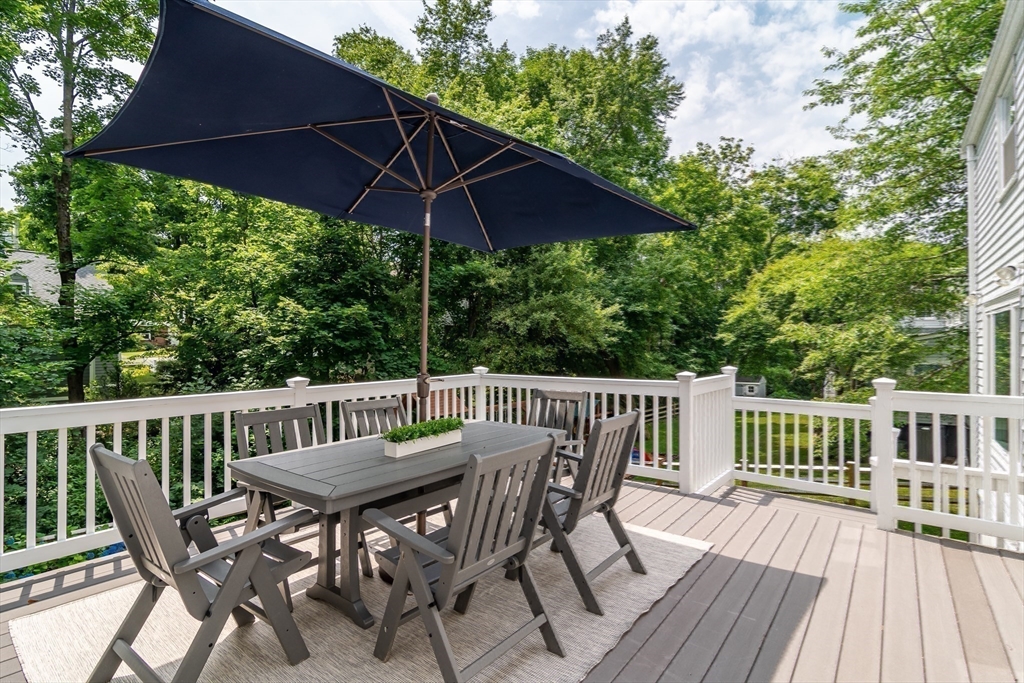 29 Brookfield Road Wellesley, MA 02481 - Photo 20 of 23 a view of a wooden chairs and table in the deck