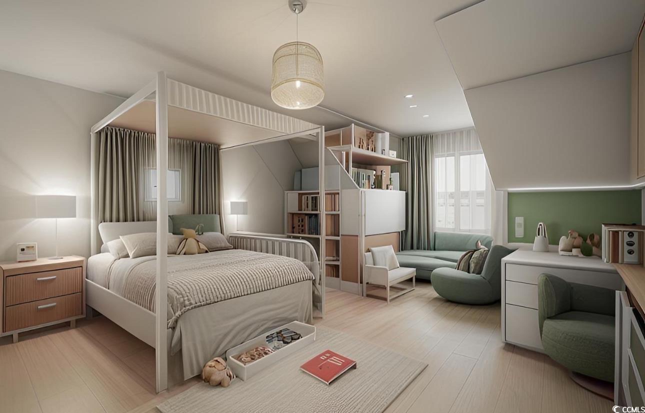 12 Chapin Circle Myrtle Beach, SC 29572 - Photo 21 of 39 Bedroom featuring light wood-style floors