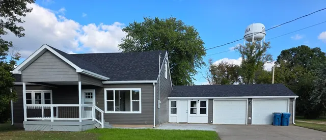 a aerial view of a house
