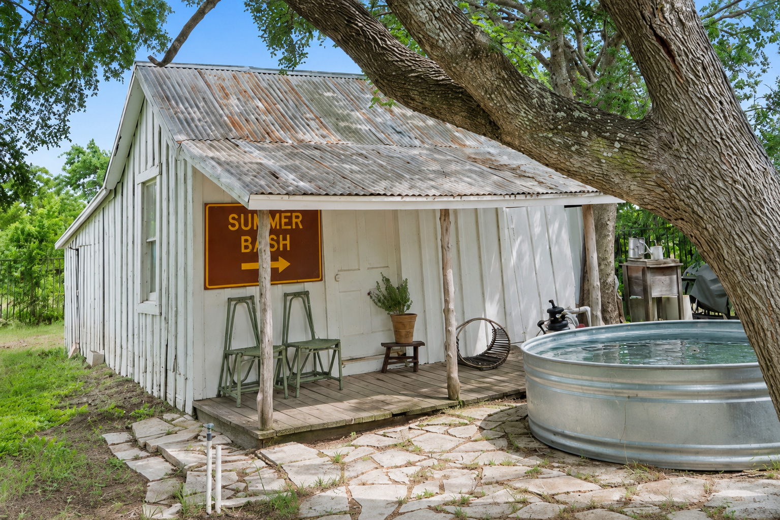 17919 Manda Carlson Road Coupland, TX 78615 - Photo 30 of 40 a view of house with backyard and sitting area