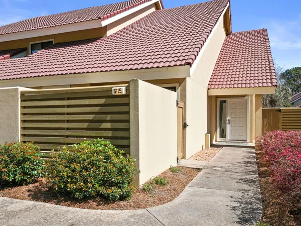 a front view of a house
