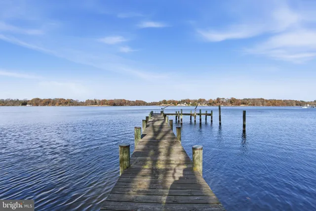 a view of a lake with outdoor space