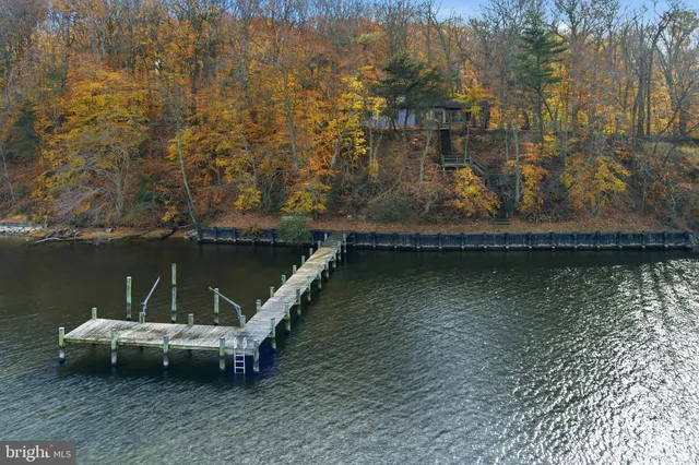 a view of a lake with a mountain