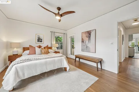 a view of a terrace from seating space