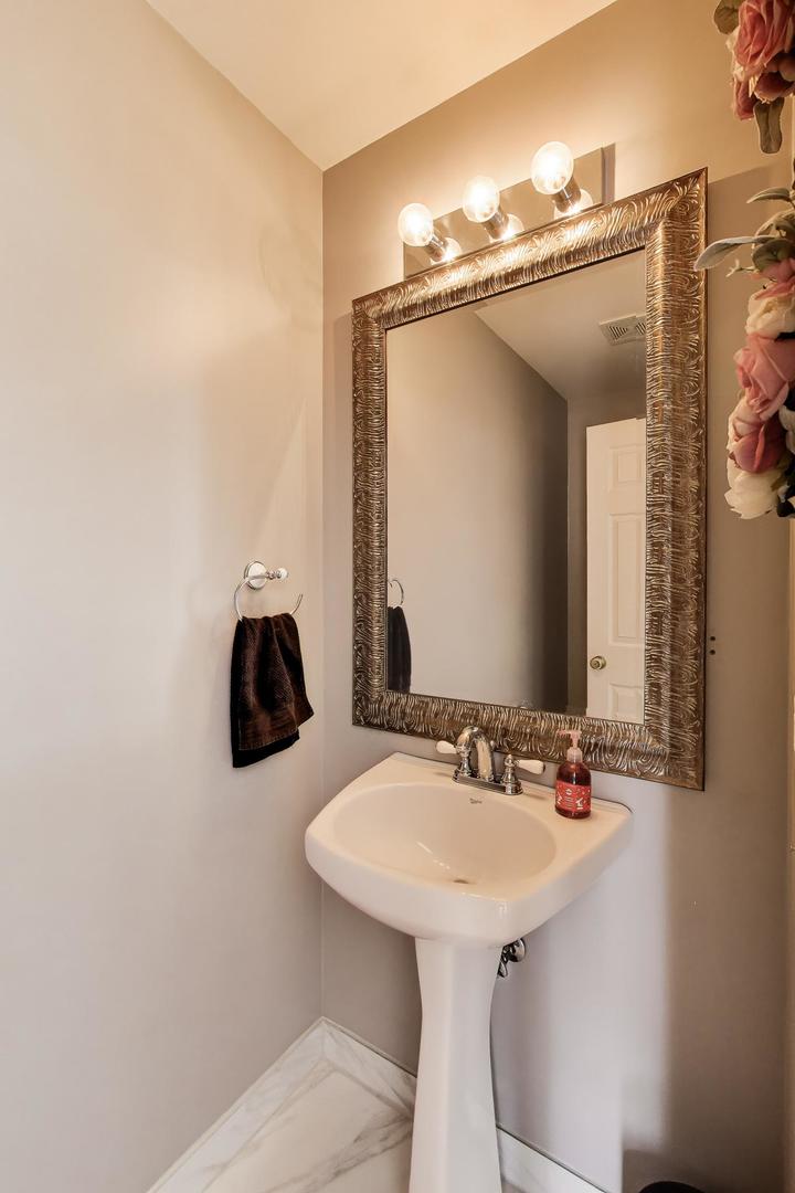 590 Triumph Court Hainesville, IL 60073 - Photo 12 of 25 a bathroom with a sink and a mirror