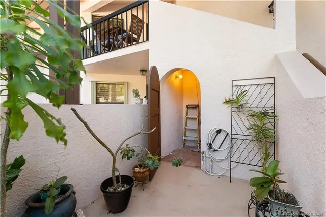 a view of a lake with outdoor space