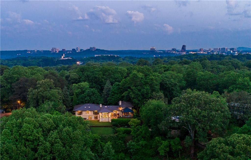 Incredible setting with Buckhead skyline views from Great Room!
