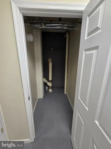 a view of storage and utility room
