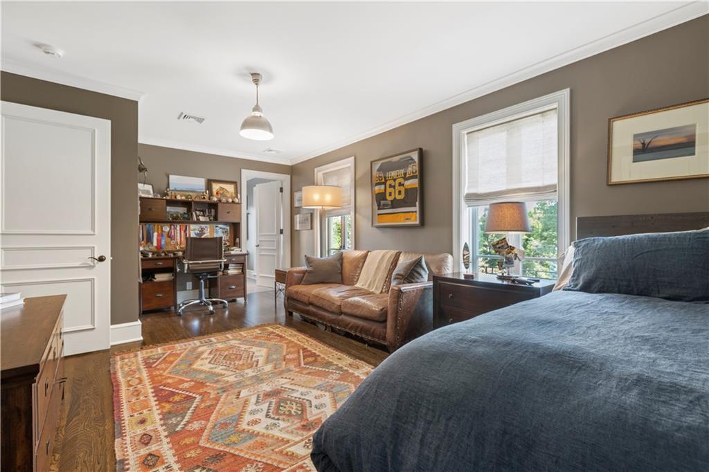 755 Chestnut Road Sewickley, PA 15143 - Photo 22 of 25 a bedroom with two beds and a large window