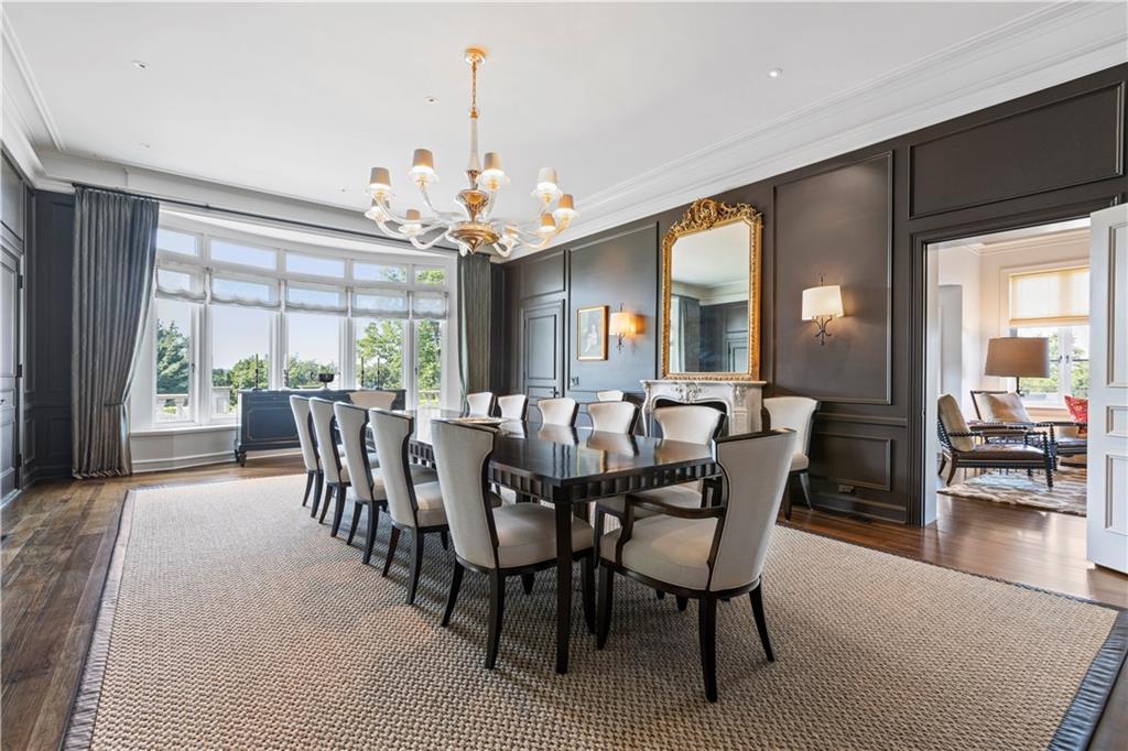 755 Chestnut Road Sewickley, PA 15143 - Photo 7 of 25 a view of a a dining room with furniture window and outside view